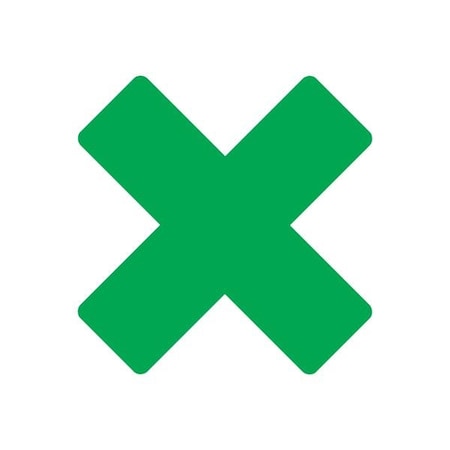 Ergomat DuraStripe Mean Lean 6inx6inx2in Round Xfts Green, 30PK DSML-XR6-G-KIT